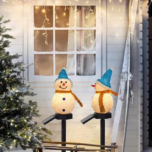 Christmas sale -- Waterproof solar light with snowman