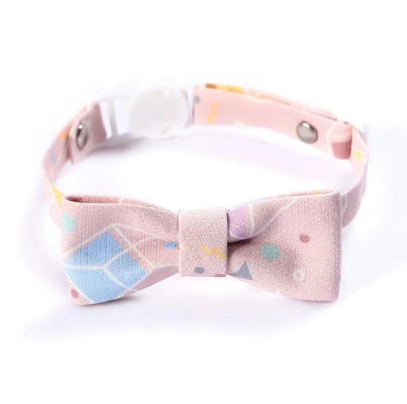 Tie and Bow Style Adjustable Pet Collar