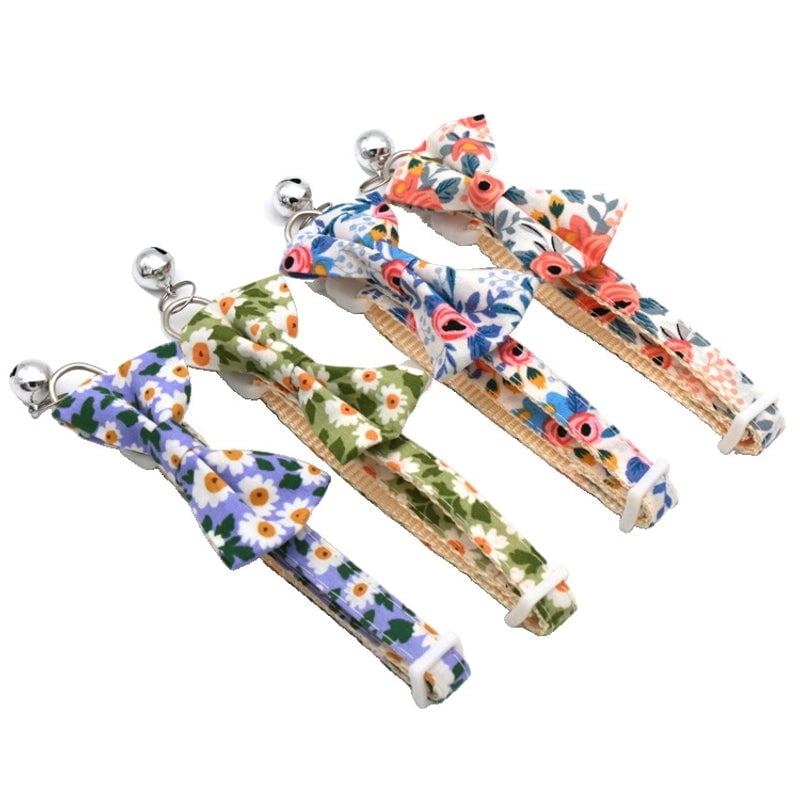 Sweet Cotton Polyester Lattice Pet Collar