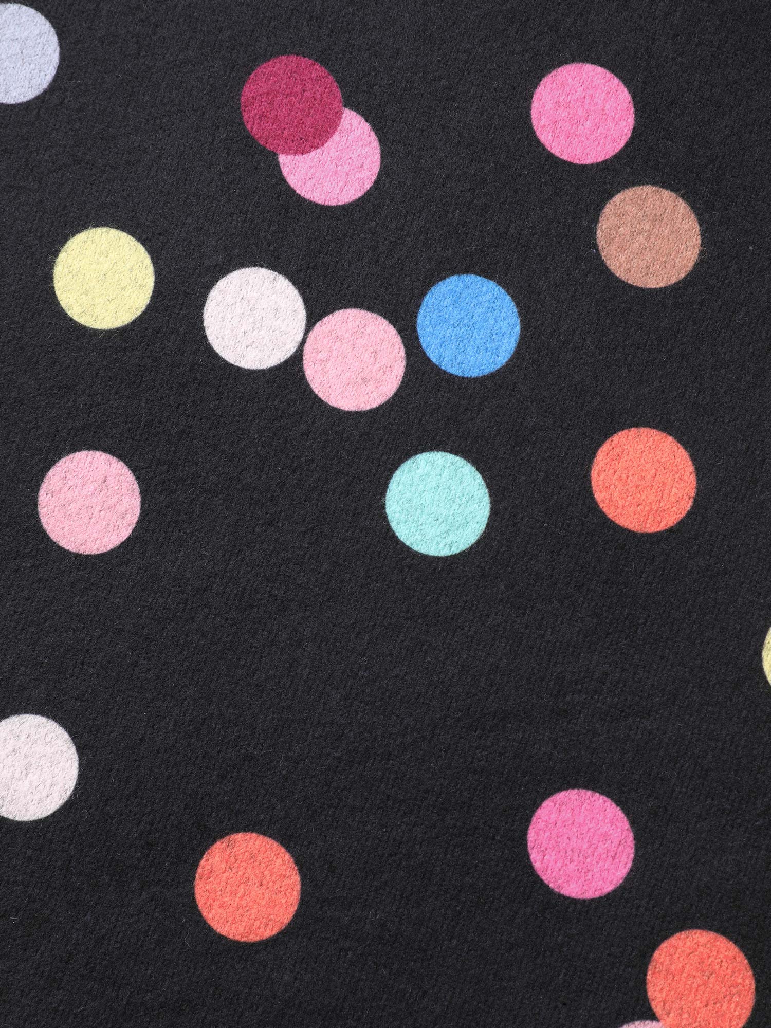 Color Polka Dot Drop Shoulder T-shirt