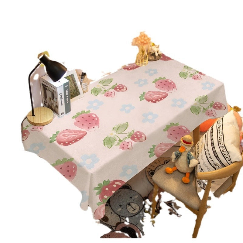 Minimalist Cartoon Plush Tablecloths