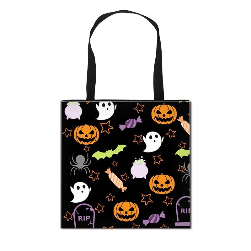 Halloween Canvas Pumpkin Cartoon Bat Cute