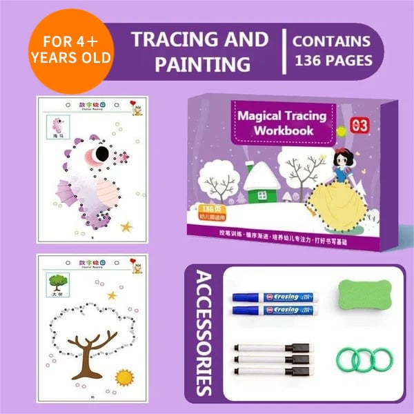 49% OFF -- Magical Tracing Workbook Set