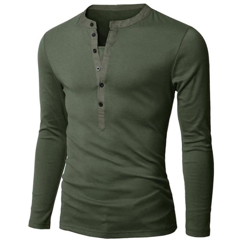 V-Neck Long Sleeve T-Shirt