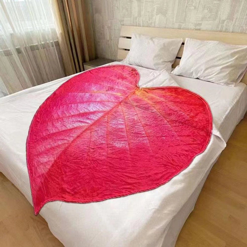Casual Elegant Leaf Polyester Blanket Couch & Sofa Decor