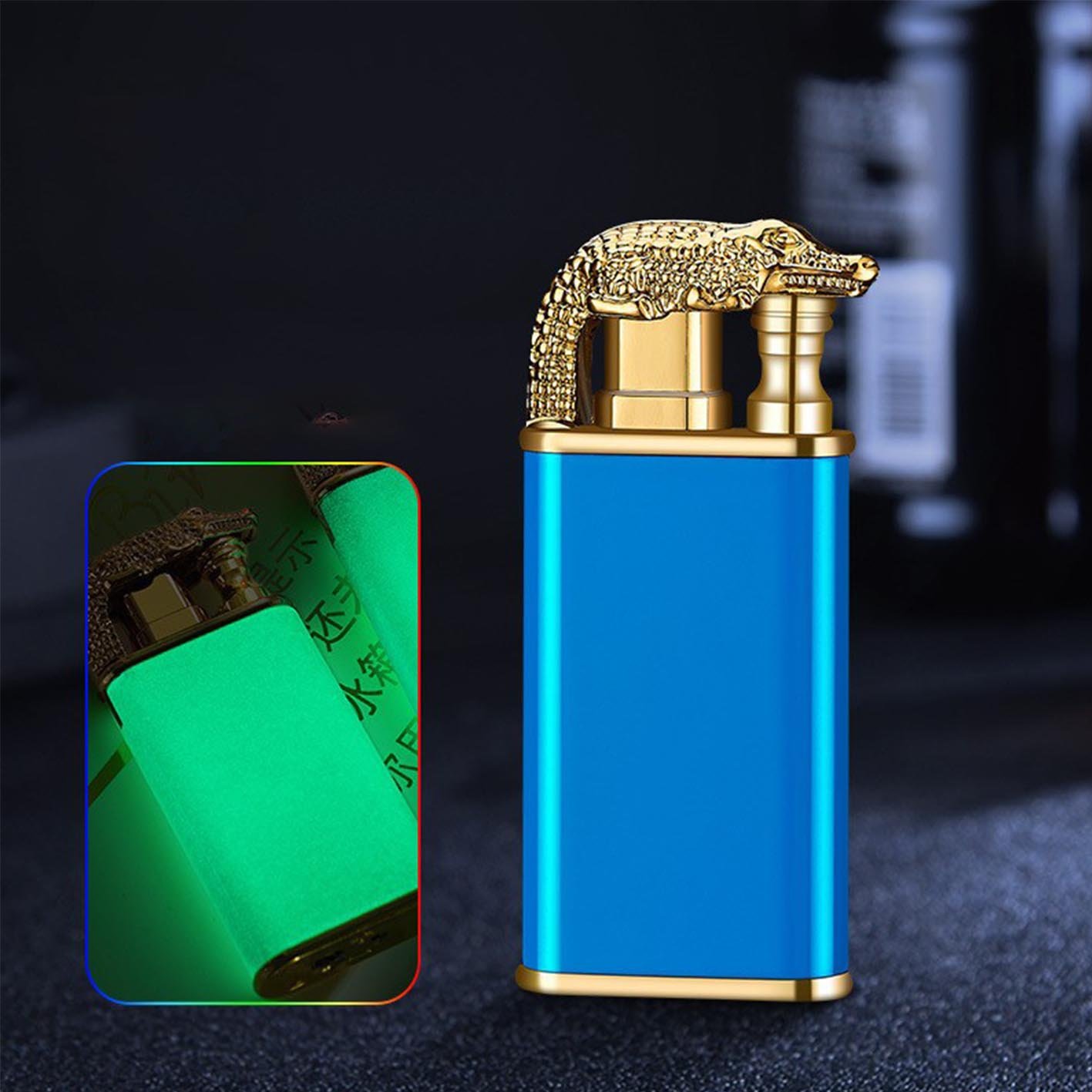 🔥  49% OFF🔥Double fire switch direct punch metal lighter
