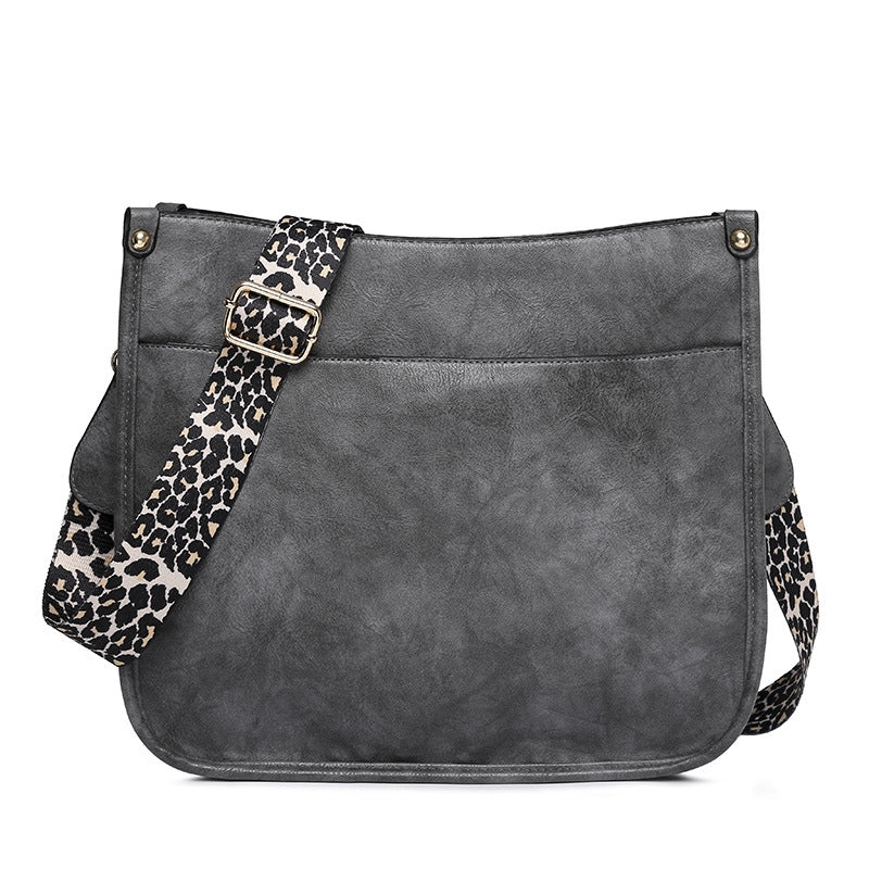 Women's Autumn&winter Pu Leather Solid Color Fashion Square Zipper Shoulder Bag Messenger Bag
