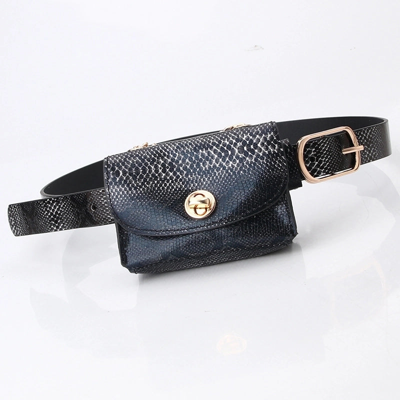 Fashion Leopard Belt Bag Mini Chain Bag All-match Clothing Belt
