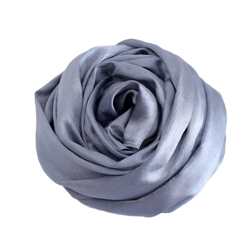 Spring And Summer New Bark Wrinkle Satin Scarf High-end Satin Wrinkle Long Scarf Ethnic Scarf Silk Scarf Shawl