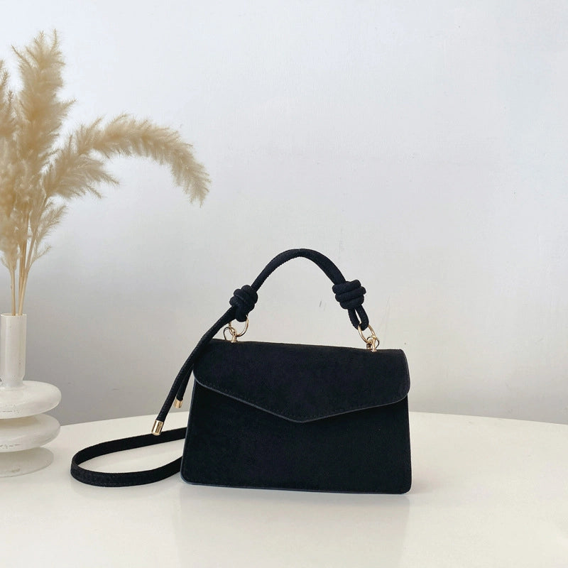Women's Pu Leather Solid Color Basic Square Magnetic Buckle Crossbody Bag