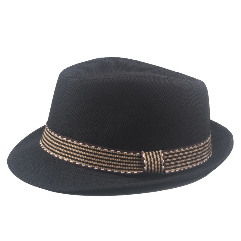 Children Unisex Vintage Style Stripe Fedora Hat