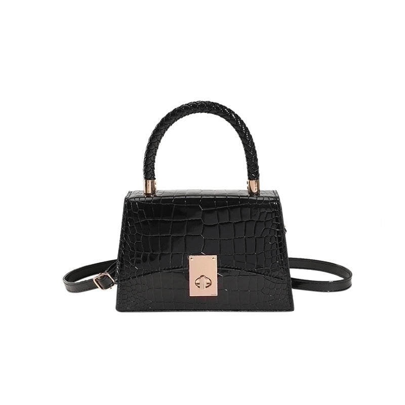 Women's Medium Summer Pu Leather Vintage Style Streetwear Square Bag