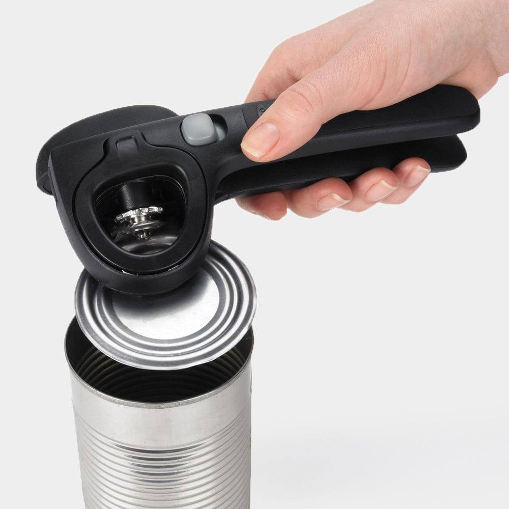 Locking Can Opener with Lid Catch