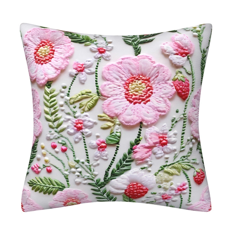 Elegant Classical Minimalist Floral Polyester Pillow Cases Couch & Sofa Decor