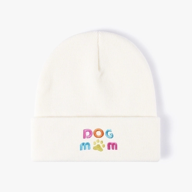 Unisex Basic Minimalist Letter Embroidery Eaveless Wool Cap