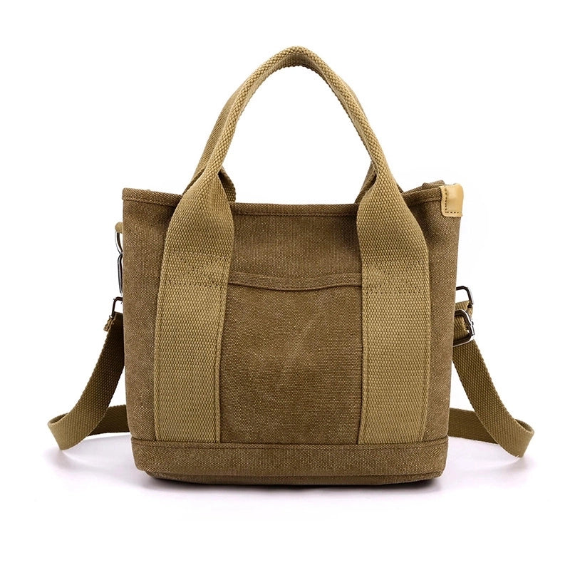 Women's Medium All Seasons Canvas Vintage Style Handbag Tote Bag