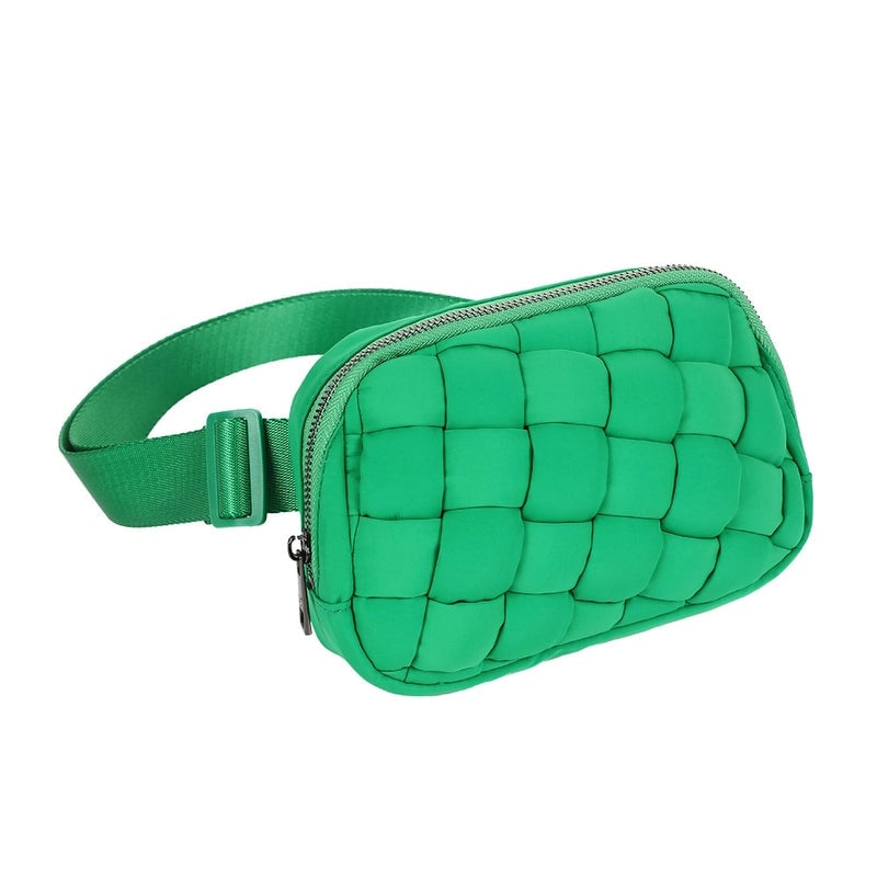 Unisex Basic Solid Color Nylon Waist Bags