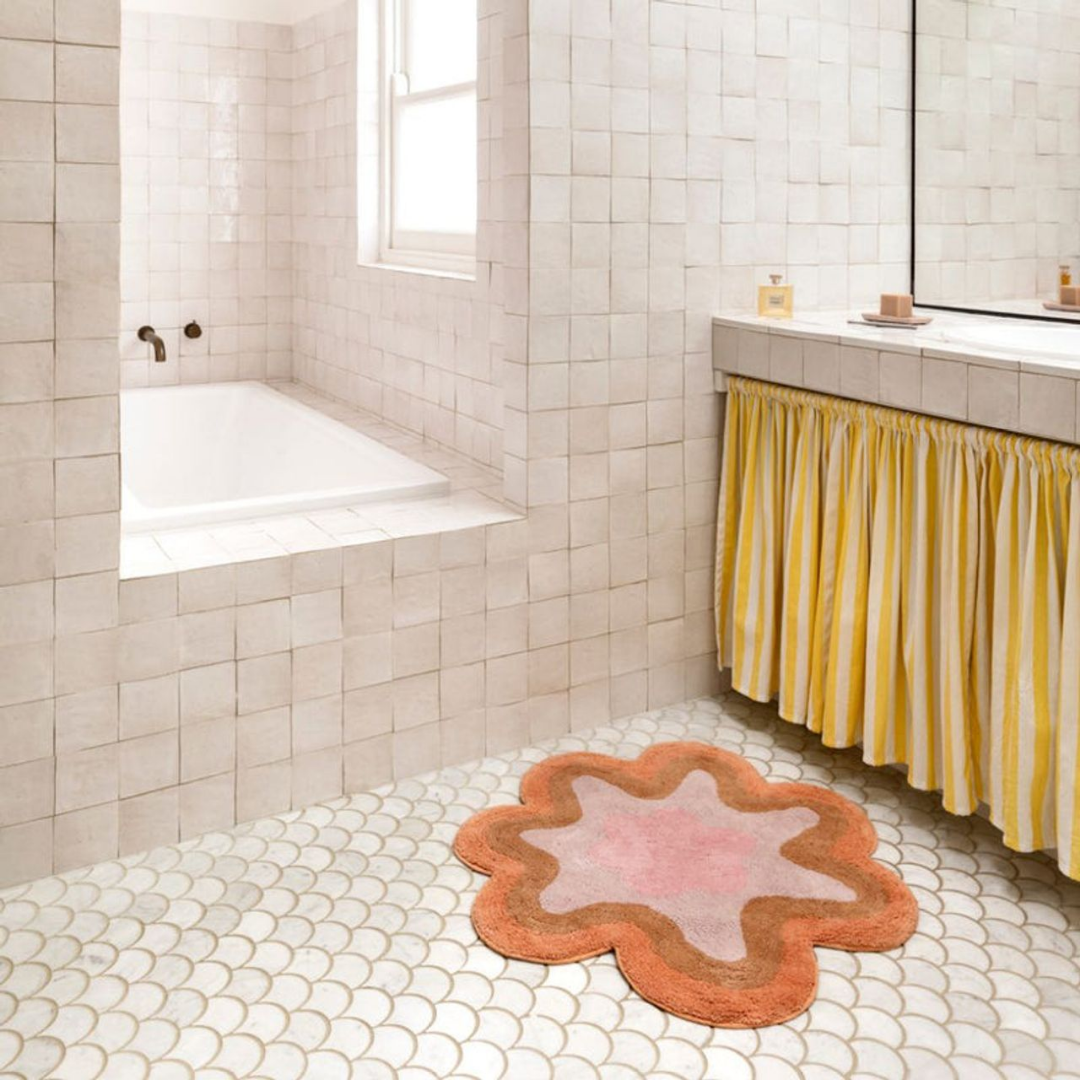 Bath Mat Wave - Peach