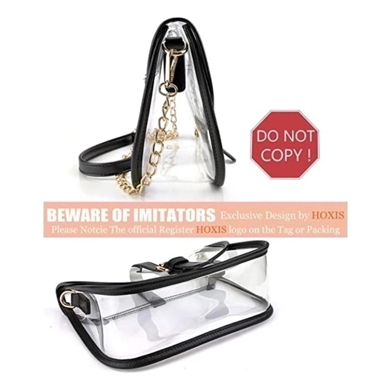 Women's Pvc Solid Color Streetwear Square String Buckle Shoulder Bag Crossbody Bag Chain Bag