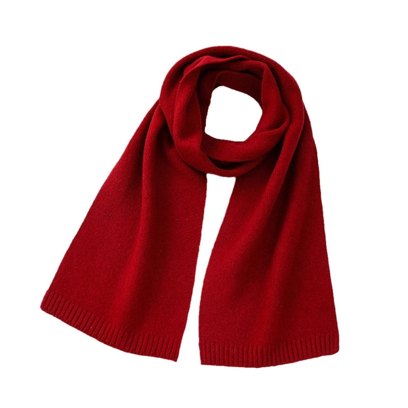 Women's Elegant Business Basic Solid Color Artificial Wool Scarf