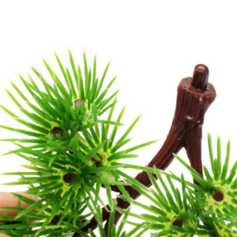 Pine Tree Plastic Ornament For Aquarium