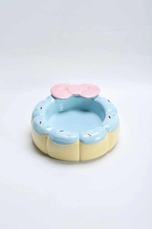 Cat Bowl Ceramic Protection Cervical Spine Drinking Bowl Pet Supplies Cute Slant Anti-overturning Dog Rice Bowl Cat Food Basin