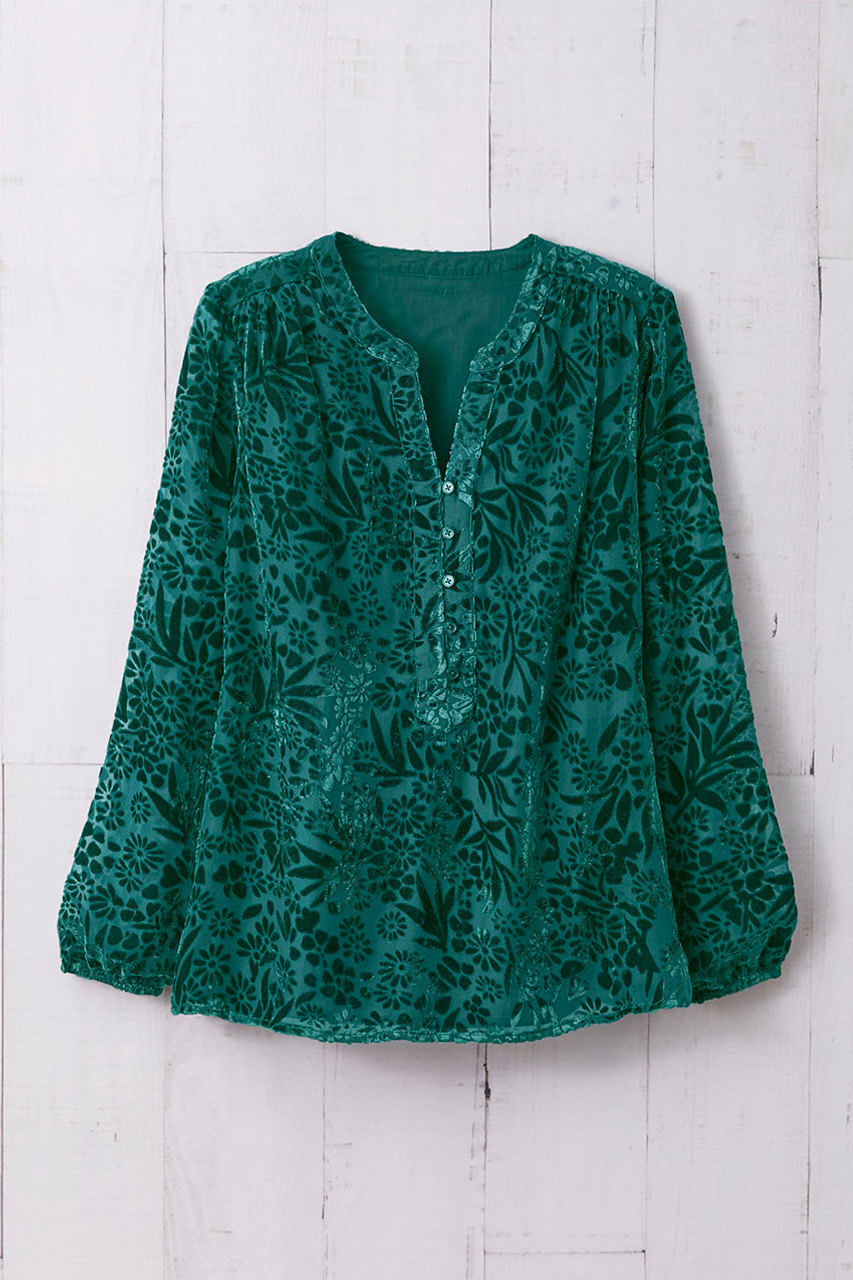 Velvet Burnout Tunic