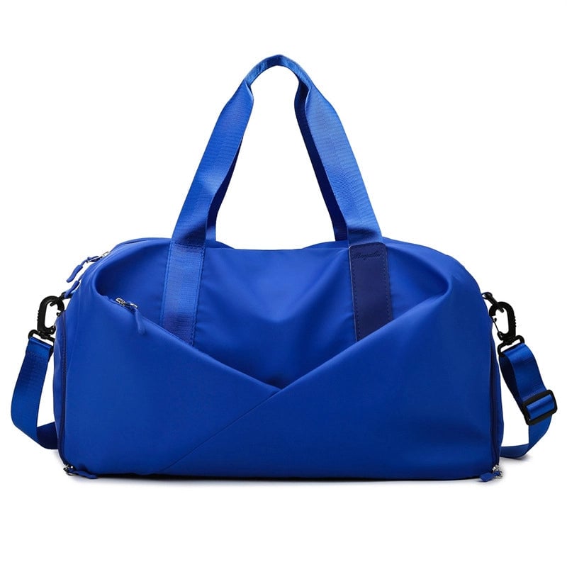New Fashion Fitness Travel Bag Portable Shoulder Large Capacity Oxford Cloth Dry And Wet Separate Sports Bag Independent Shoe Bin