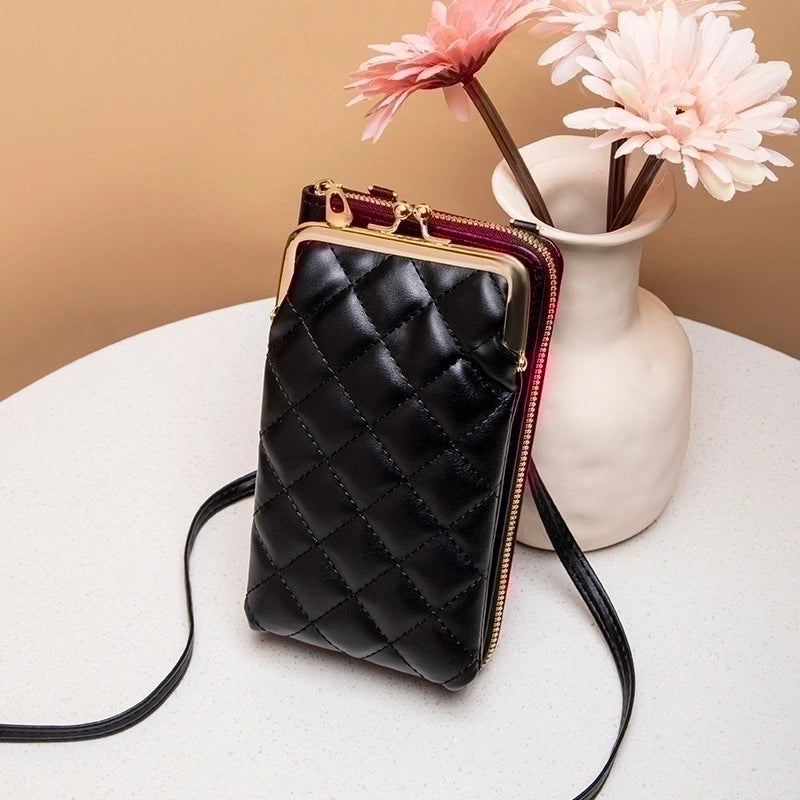 Women's Mini All Seasons Pu Leather Classic Style Phone Wallet