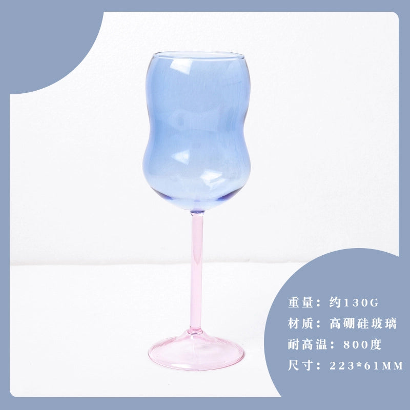 Glam Solid Color Glass Wine Glass 1 Piece