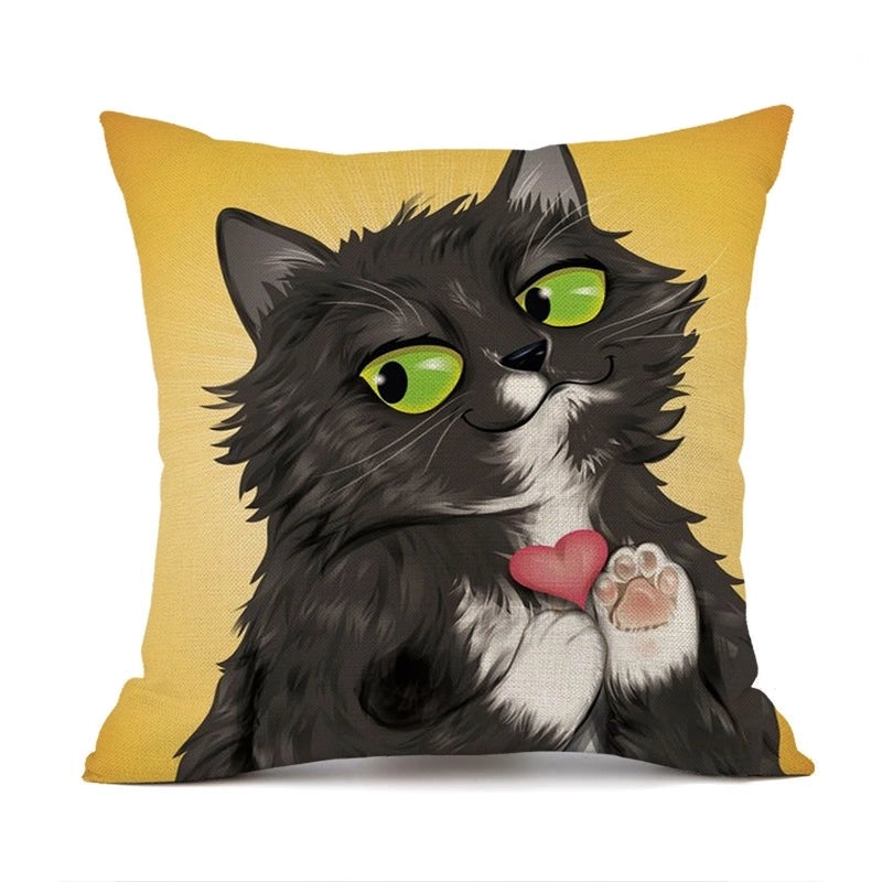 Cute Animal Linen Pillow Cases