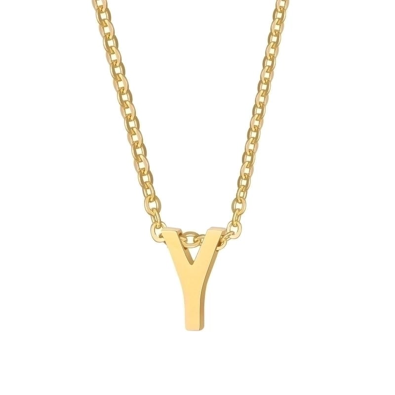 Minimalist Letter Stainless Steel Gold Plated Plating