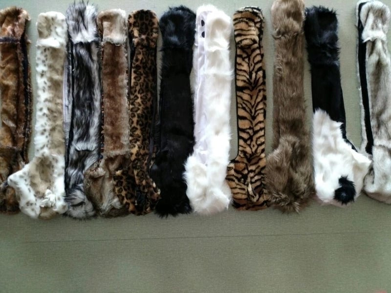 Unisex Fashion Cartoon Imitation Fur Winter Scarves