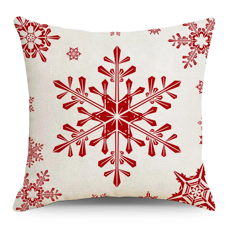 Fashion Christmas Tree Christmas Socks Letter Linen Pillow Cases