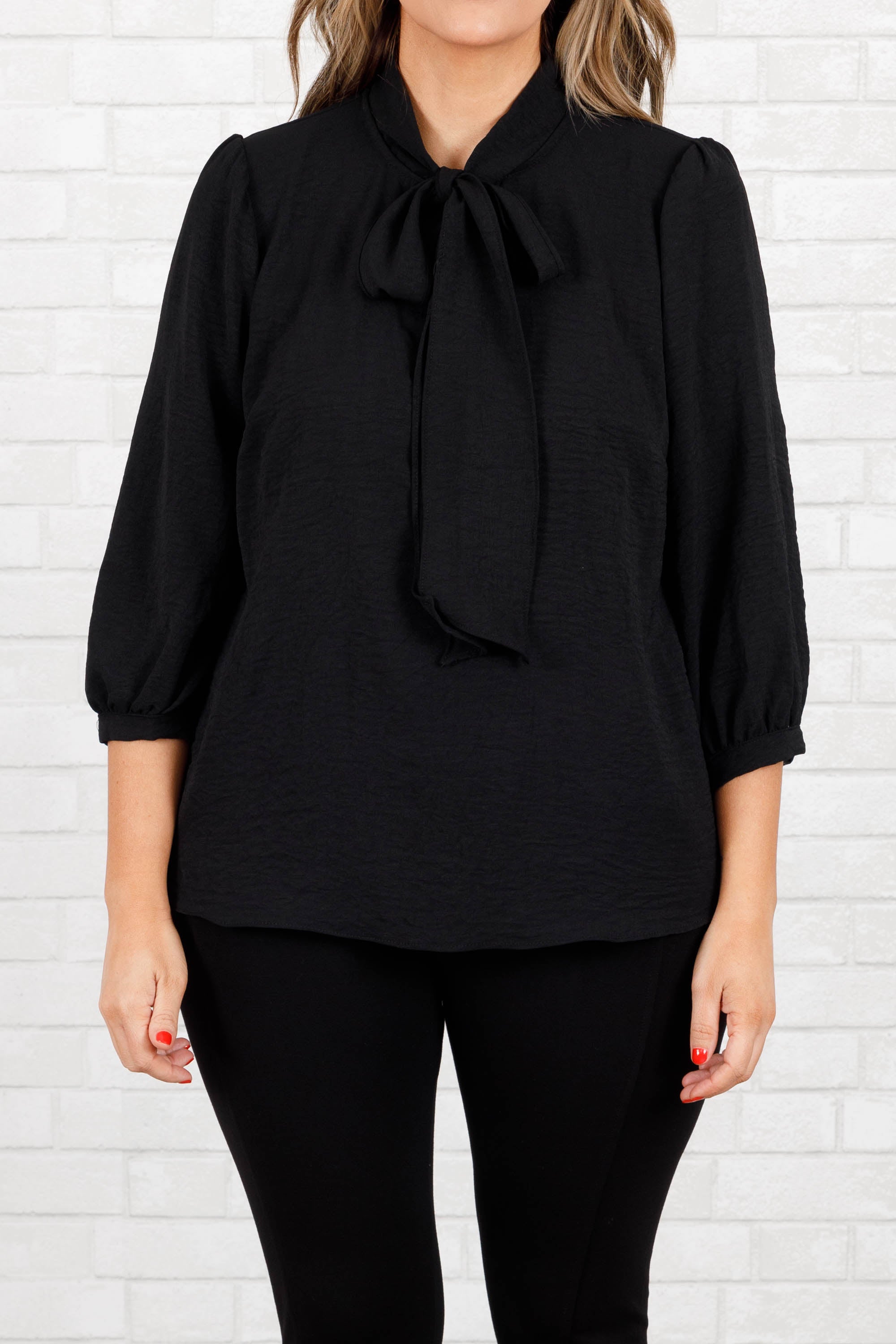 Talk Nice To Me Top. Black