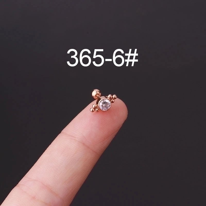 Ear Cartilage Rings & Studs Fashion Geometric 316L Stainless Steel  Plating