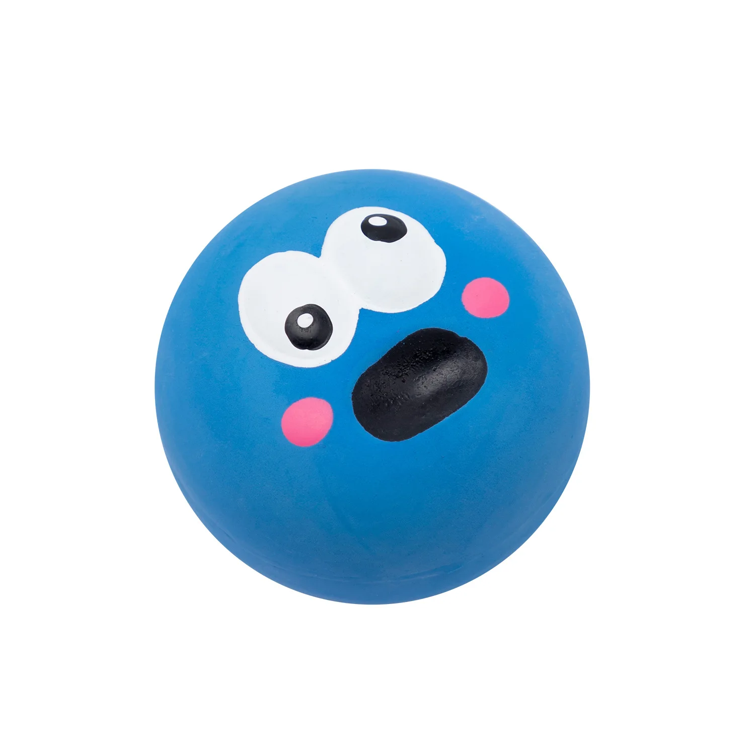 New Cute Cartoon Big Eyeball Dog Sound Bite Puppy Ball Toy Environmental Latex Interactive Pet Toy