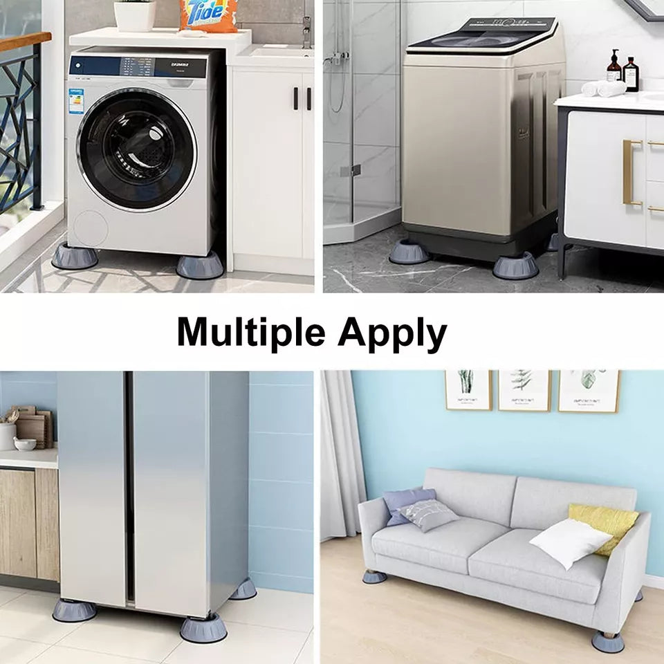 4 PACK WASHING MACHINE ANTI VIBRATION PADS STABILIZER ANTI WALK DRYER PADS