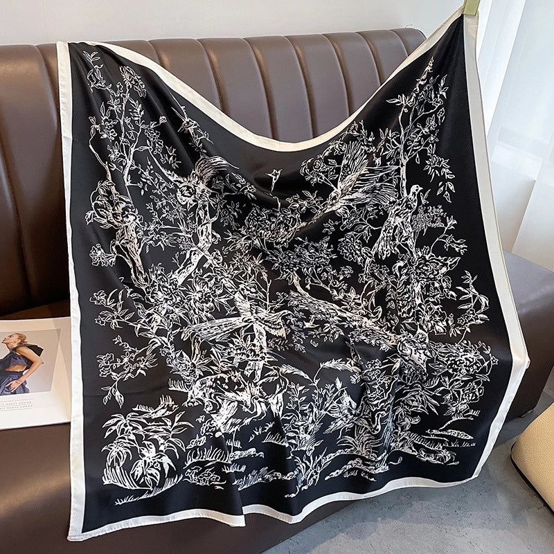 Women's Elegant Printing Polyester Printing Scarf