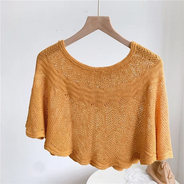 (🔥🔥Semi-Annual Sale-30% OFF🌟)Knitted Sun-proof Shawl