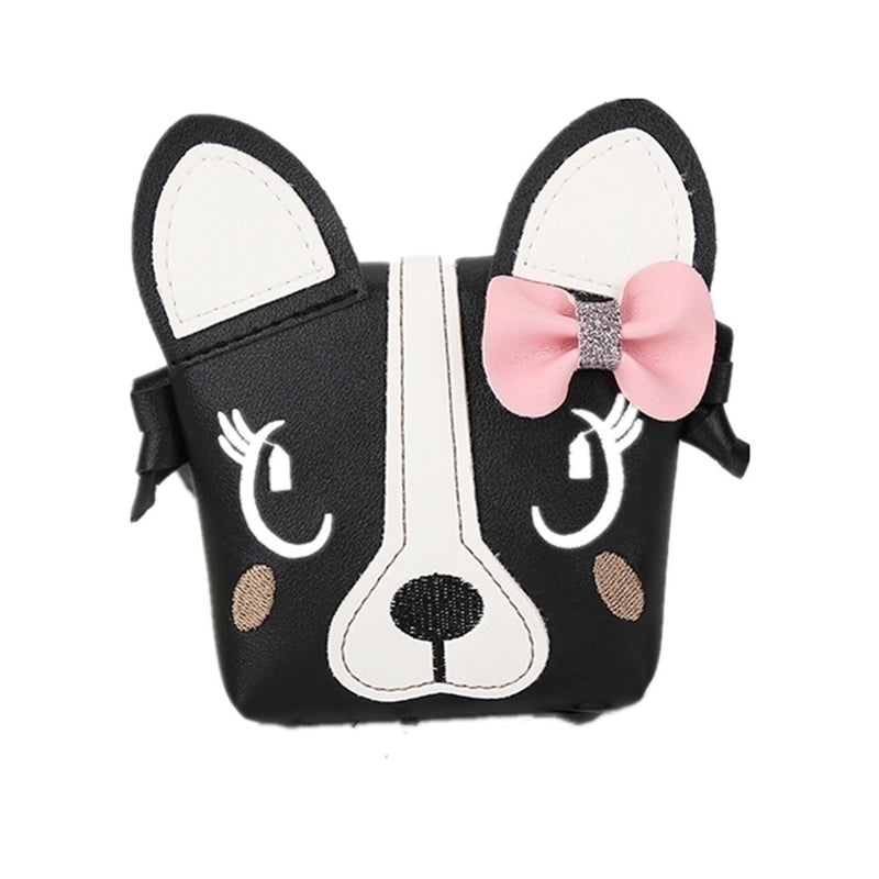 Kid's Small Pu Leather Animal Cute Square Magnetic Buckle Crossbody Bag