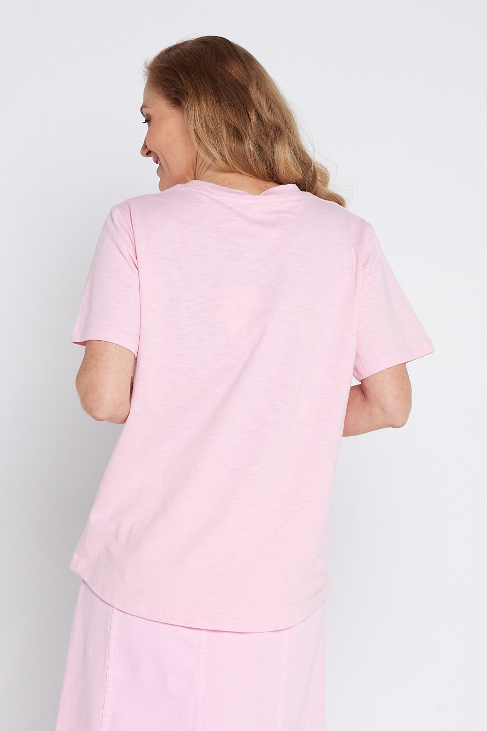 Janey Floral Tee - Splendid Pink