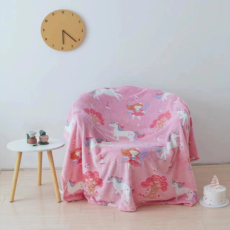 Cute Dinosaur Star  Fabric Blanket Bedding