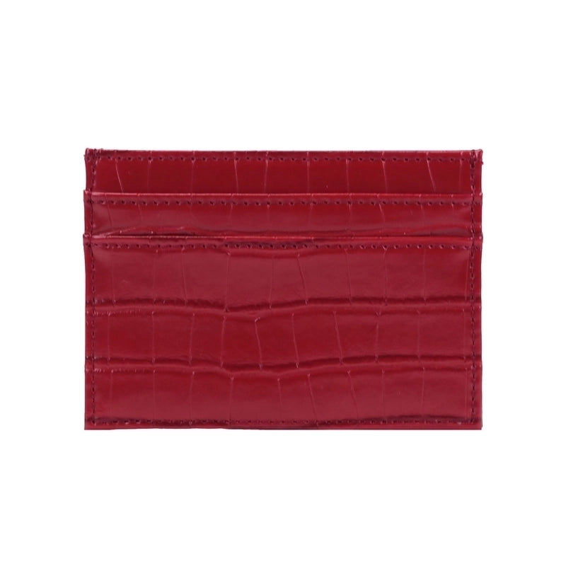 Unisex Solid Color Pu Leather Open Card Holders