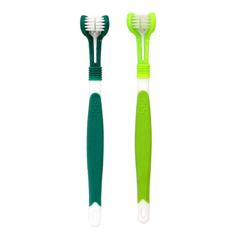 Three-Head Toothbrush For Dogs