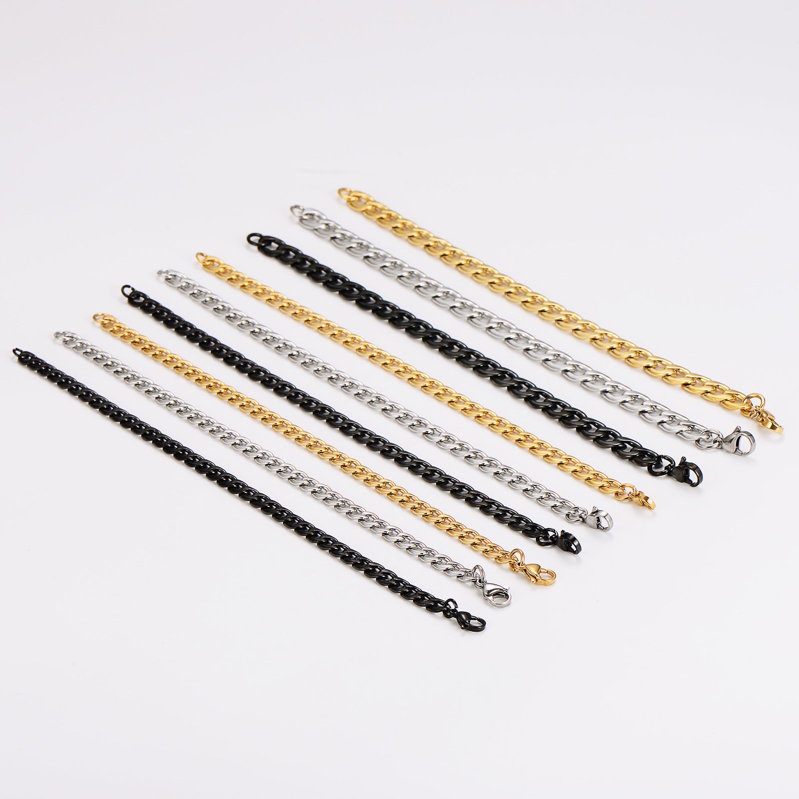 Aml Stainless Steel Hot Sale Nk Men'S Bracelet Personality Stainless Steel Simple Retro Hand Jewelry Men'S Supply