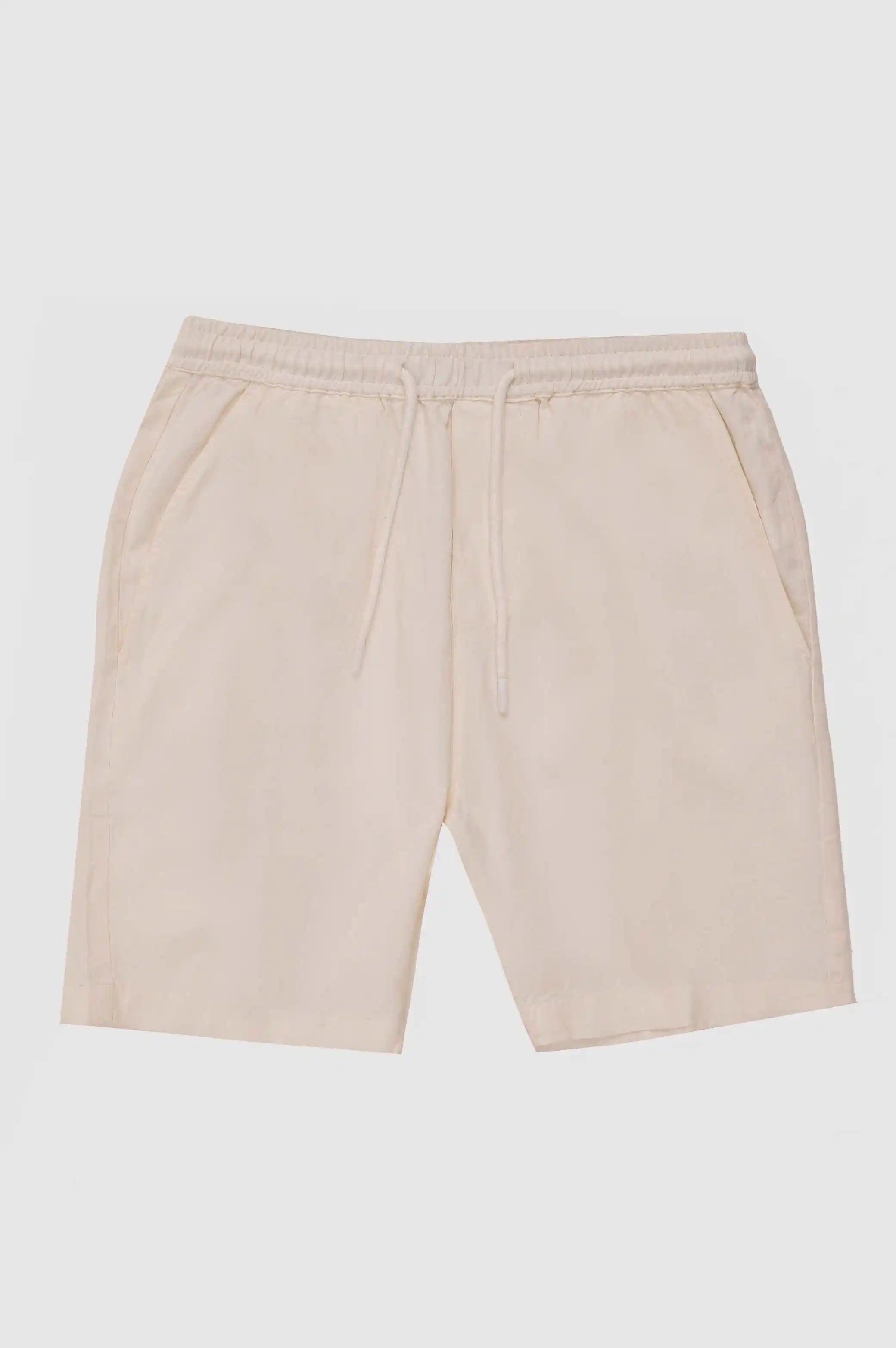 DRAWSTRING LINEN SHORTS