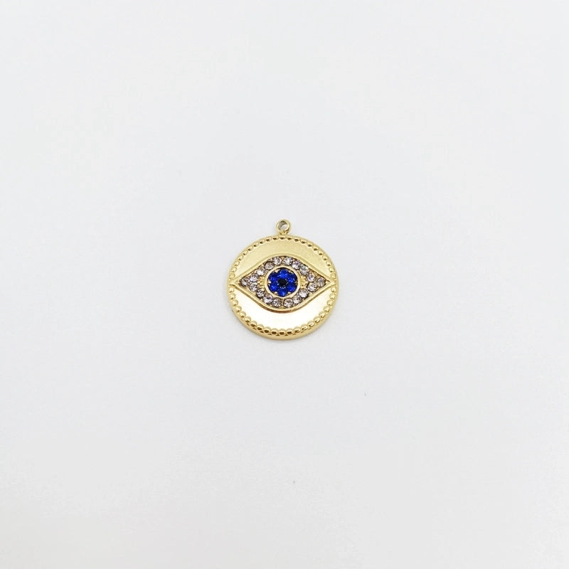 Fashion Round Water Droplets 304 Stainless Steel Natural Stone Zircon 14K Gold Plated Plating Inlay Stainless Steel Necklaces