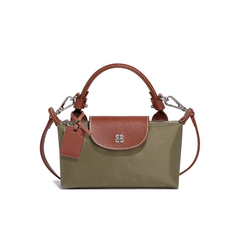 Women's Medium Nylon Solid Color Classic Style Square Magnetic Buckle Crossbody Bag