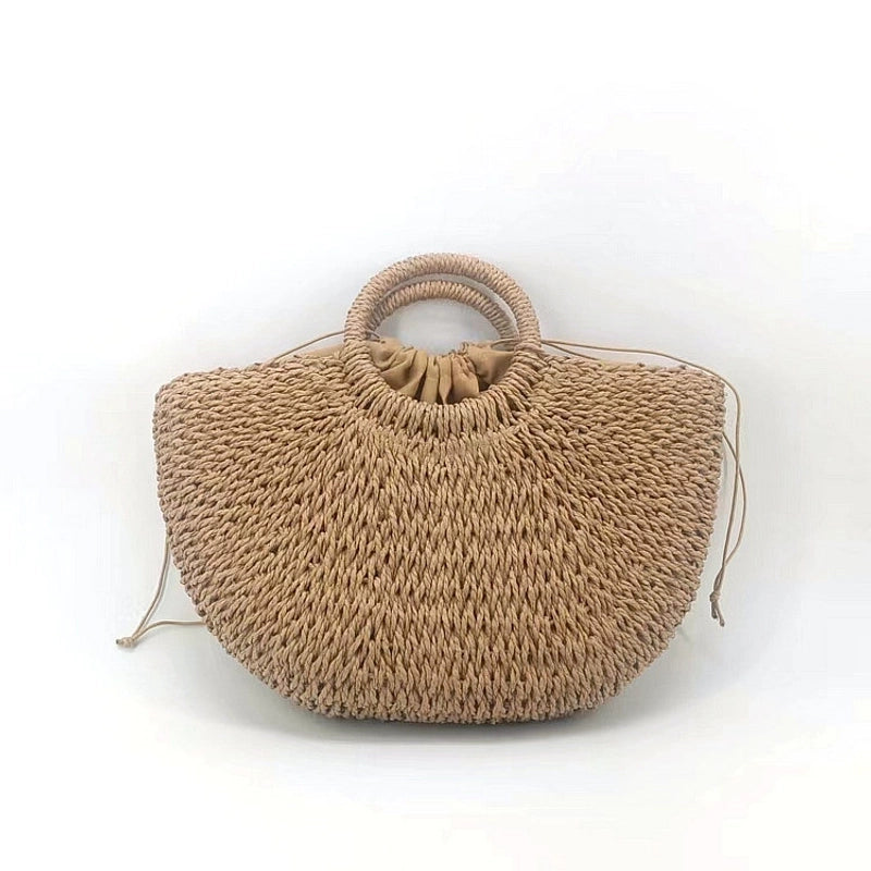 Women's Large Spring&summer Straw Vacation Straw Bag